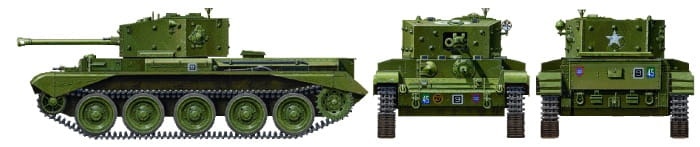Zdjęcie dodatkowe produktu Cromwell Mk.IV British Cruiser Tank Mk.VIII 1:48 Tamiya 32528