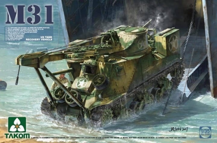 Zdjęcie główne produktu US Tank M31 Recovery Vehicle 1:35 Takom 2088
