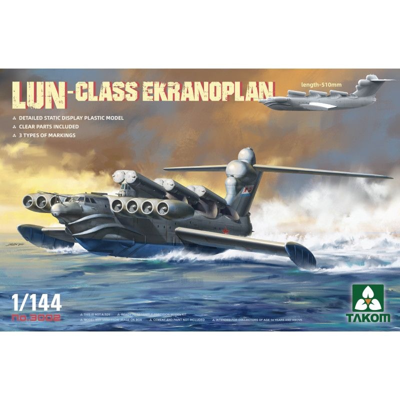 Zdjęcie główne produktu Lun-Class ekranoplan (Project 903) 1:144 Takom 3002