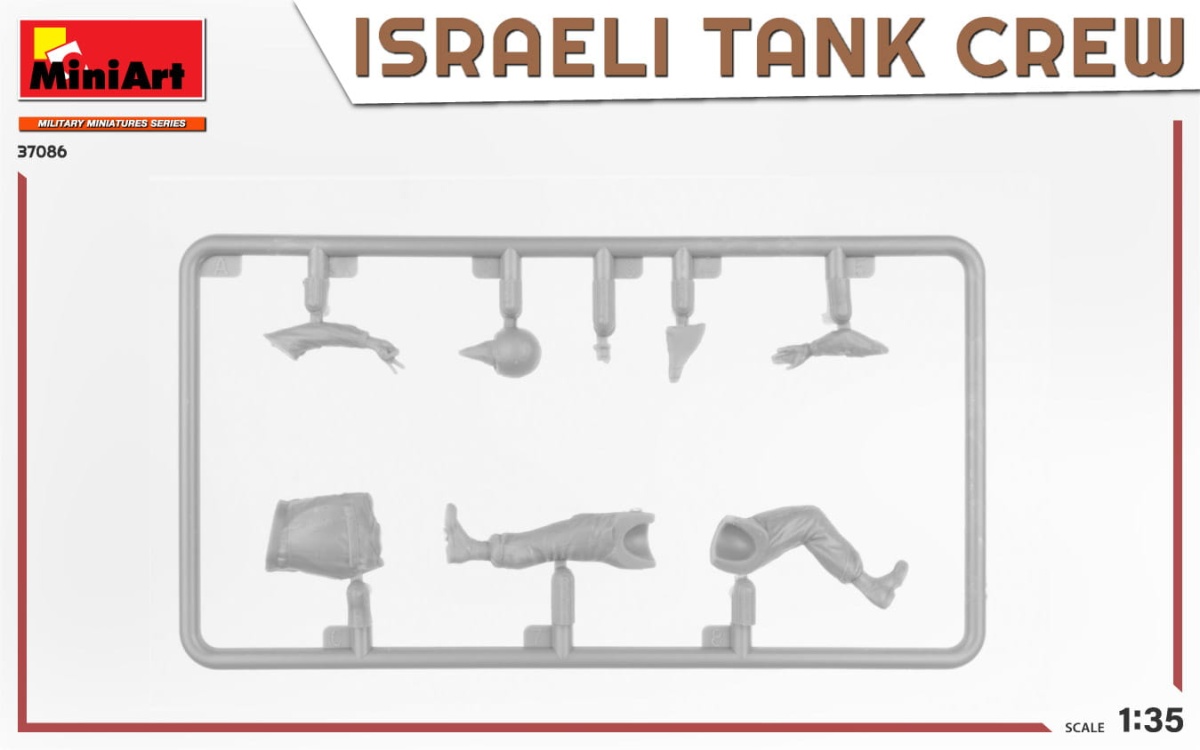 Zdjęcie dodatkowe produktu Israeli Tank Crew (Yum Kippur War) 1:35 MiniArt 37086