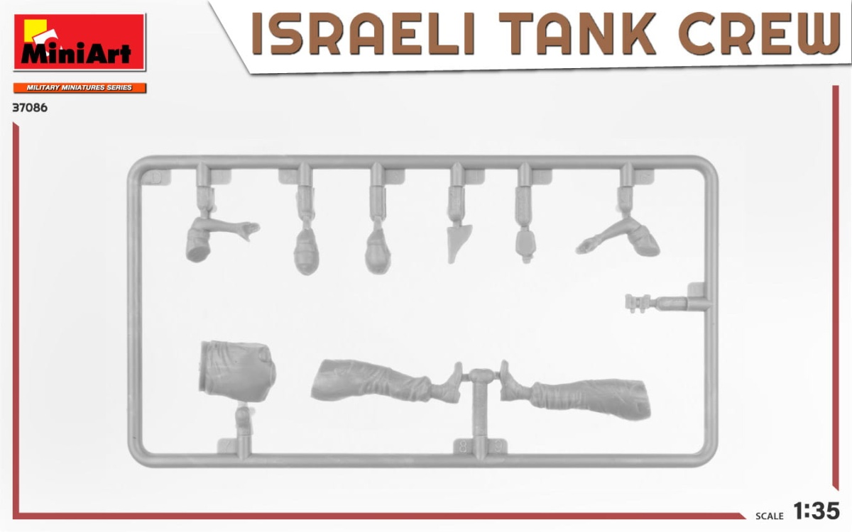 Zdjęcie dodatkowe produktu Israeli Tank Crew (Yum Kippur War) 1:35 MiniArt 37086