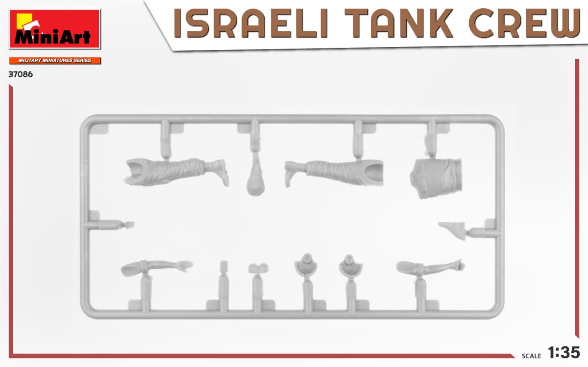 Zdjęcie dodatkowe produktu Israeli Tank Crew (Yum Kippur War) 1:35 MiniArt 37086
