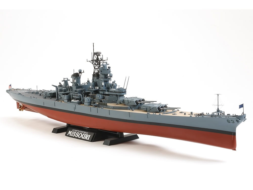 Zdjęcie dodatkowe produktu US Battleship BB-63 Missouri (Circa 1991) 1:350 Tamiya 78029