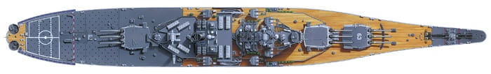Zdjęcie dodatkowe produktu US Battleship BB-63 Missouri (Circa 1991) 1:350 Tamiya 78029