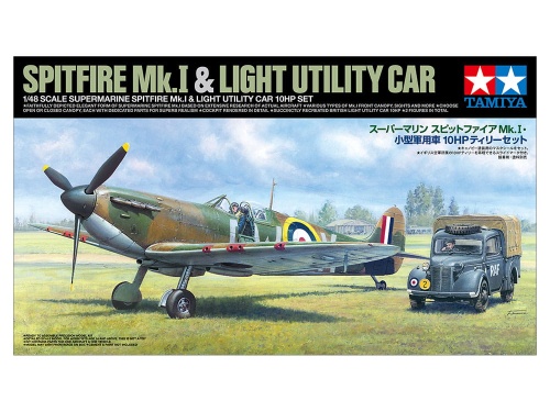 Spitfire Mk.I and Light Utility Car 10HP 1:48 Tamiya 25211