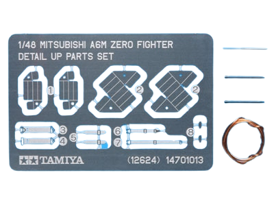 Mitsubishi A6M Zero (Zeke) 1:48 Fighter Detail Up Parts Set Tamiya 12624