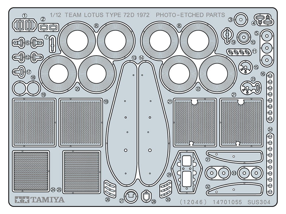 Zdjęcie dodatkowe produktu Lotus Type 72D (1972) 1:12 Tamiya 12046