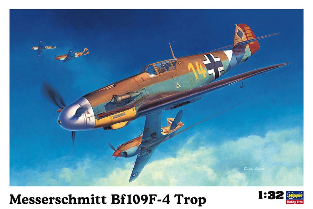 Zdjęcie główne produktu Messerschmitt Bf109F-4 Trop 1:32 Hasegawa ST31