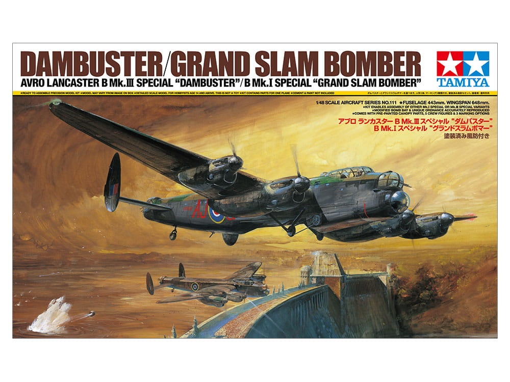 Zdjęcie główne produktu Avro Lancaster Dambuster/Grand Slam Bomber 1:48 Tamiya 61111