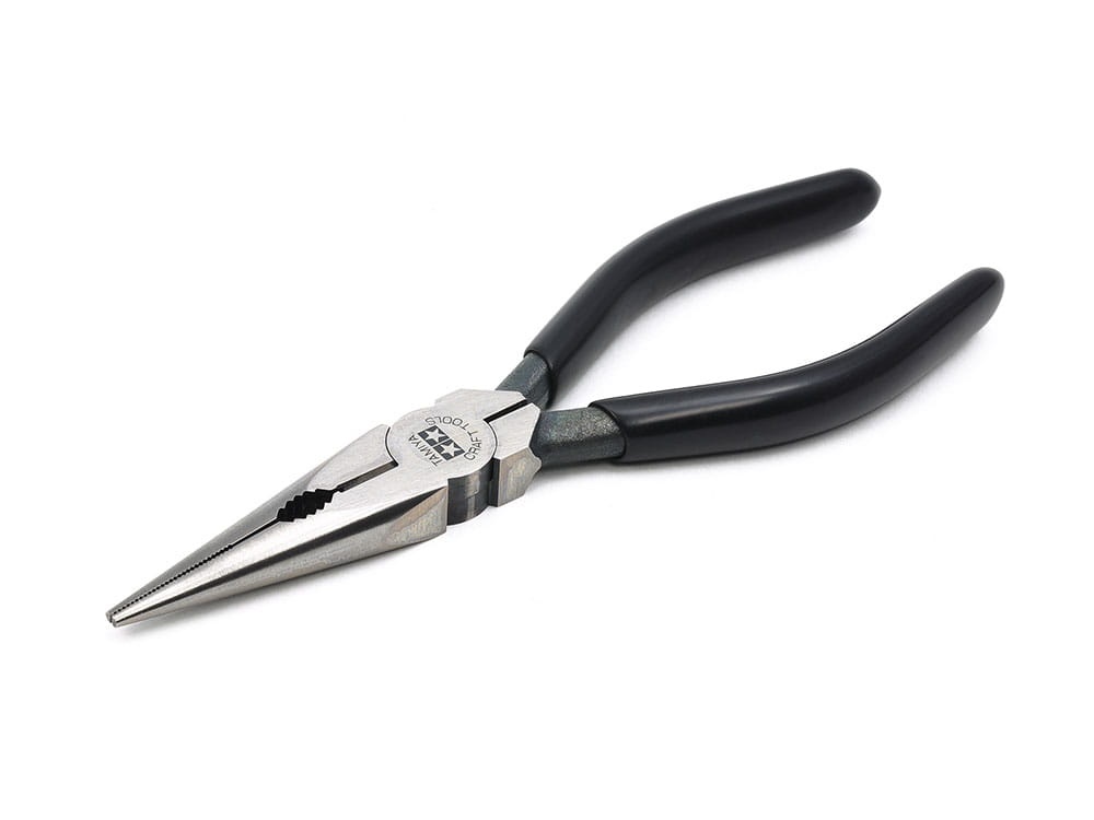 Zdjęcie główne produktu Szczypce modelarskie długie Tamiya 74002 Long Nose W/Cutter