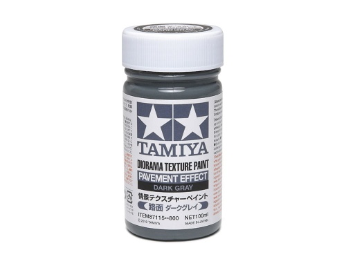 Diorama Texture Paint (Pavement Effect, Dark Gray) Tamiya 87115