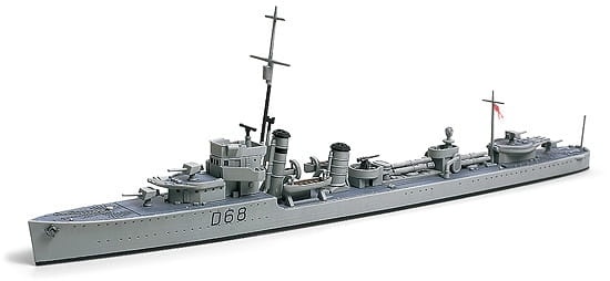 Zdjęcie główne produktu Royal Australian Navy Destroyer Vampire 1:700 Tamiya 31910