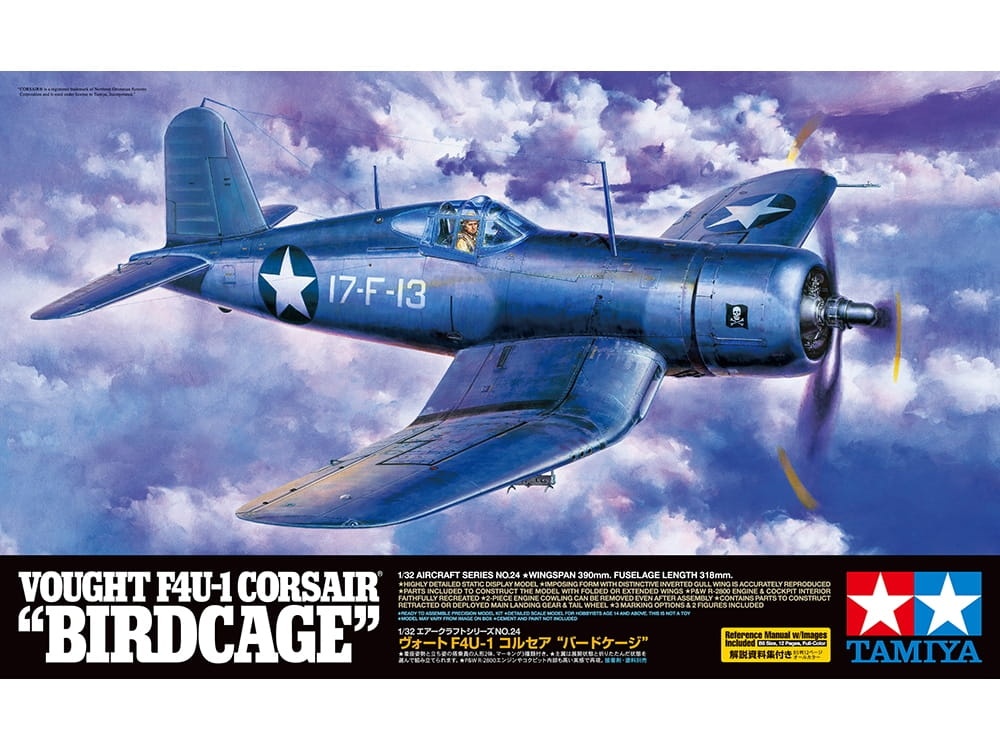 Zdjęcie główne produktu Vought F4U-1 Corsair Birdcage 1:32 Tamiya 60324