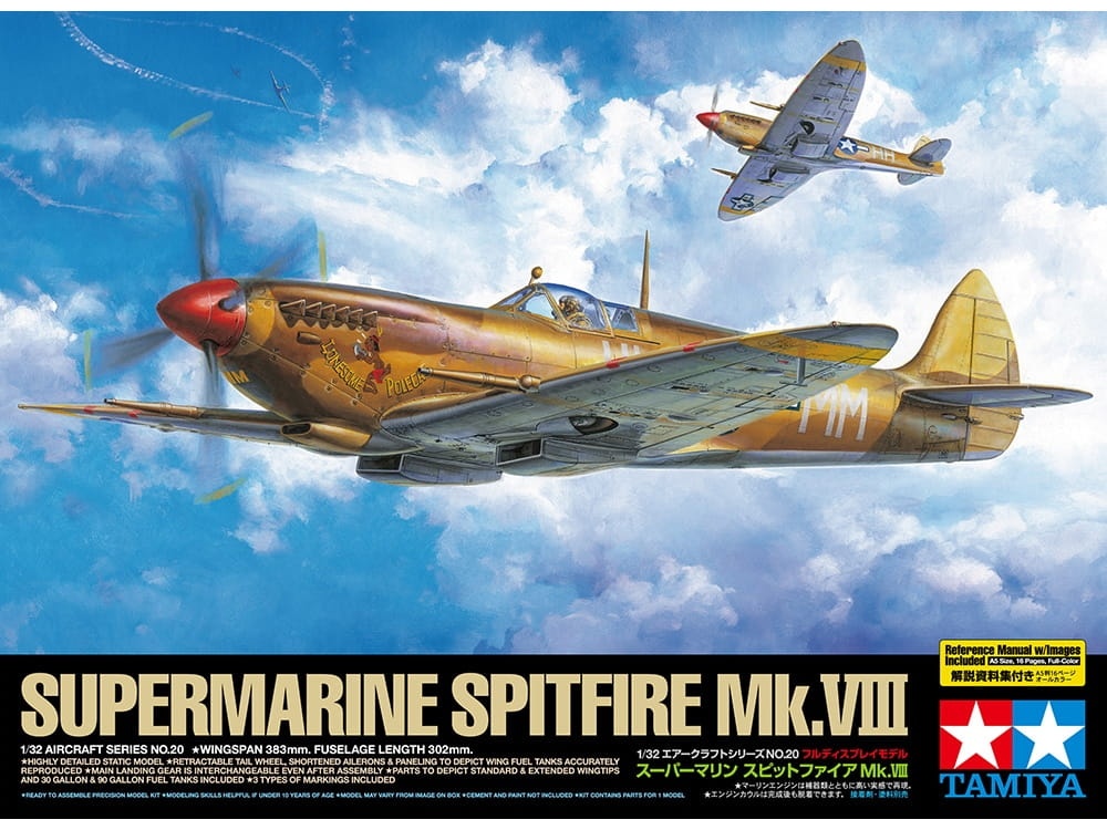 Zdjęcie główne produktu Supermarine Spitfire Mk.VIII 1:32 Tamiya 60320