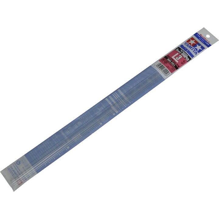 Zdjęcie główne produktu Kątownik (L) plastikowy 3x3mm, gr. 1mm, dł. 40cm (6szt) Tamiya 70204