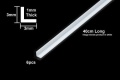 Zdjęcie dodatkowe produktu Kątownik (L) plastikowy 3x3mm, gr. 1mm, dł. 40cm (6szt) Tamiya 70204
