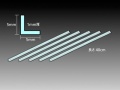 Zdjęcie dodatkowe produktu Kątownik (L) plastikowy 5x5mm, gr. 1mm, dł. 40cm (5szt) Tamiya 70205