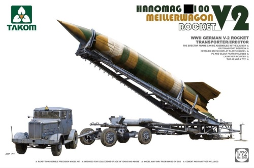 WWII German v-2 Rocket Transporter 1:72 Takom 5001