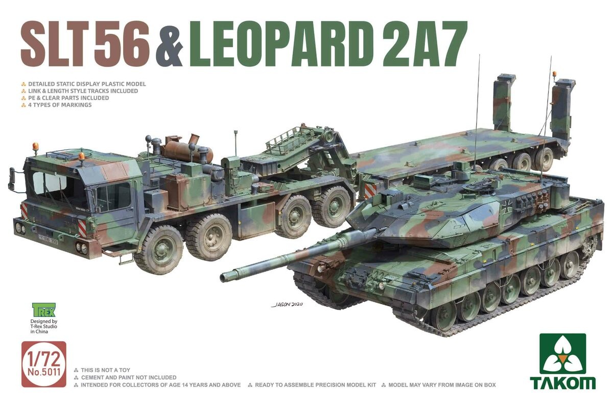 Zdjęcie główne produktu SLT56 i Leopard 2A7 1:72 Takom 5011