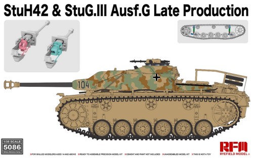 StuH42 & StuG.III Ausf.G (Late Production) 1:35 Rye Field Model 5086