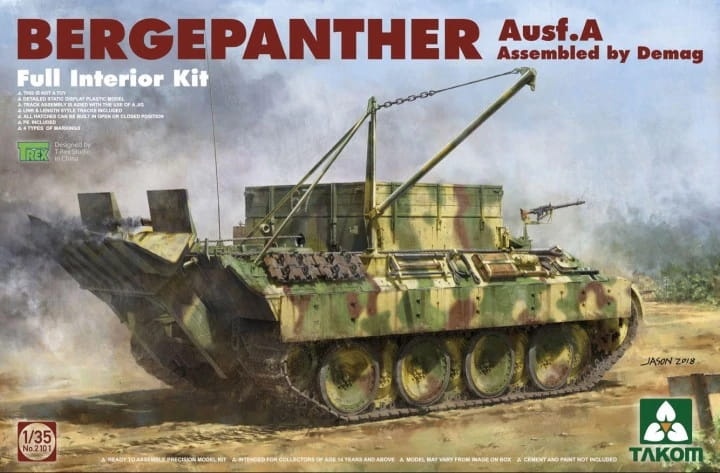 Zdjęcie główne produktu Bergepanther Ausf. A (Full Interior Kit) 1:35 Takom 2101