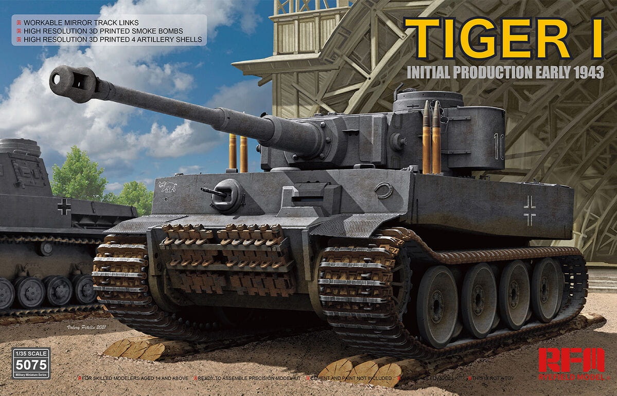Zdjęcie główne produktu Tiger I (Initial Production Early 1943) 1:35 Rye Field Model 5075