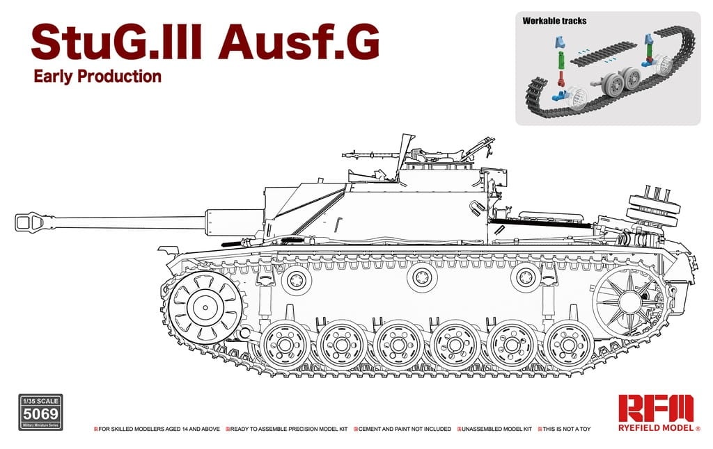 Zdjęcie główne produktu StuG III Ausf.G (Early Production) 1:35 Rye Field Model 5069