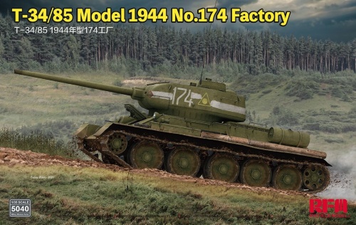 T-34/85 Model 1944 No.174 Factory 1:35 Rye Field Model 5040