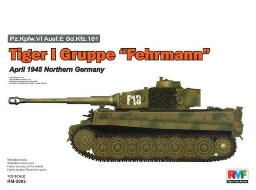 Tiger I Gruppe "Fehrmann" 1:35 Rye Field Model 5005