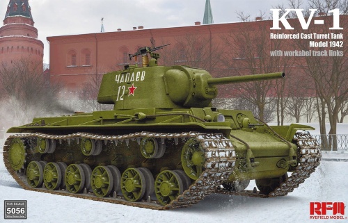 KV-1 (Reinforced Cast Turret, Model 1942) 1:35 Rye Field Model 5056