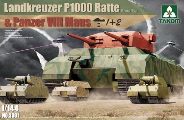Zdjęcie główne produktu Landkreuzer P1000 Ratte 1:144 Takom 3001
