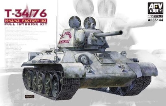 Zdjęcie główne produktu T-34/76 (1942/43 Factory 183, Full Interior Kit) 1:35 AFV Club 35144