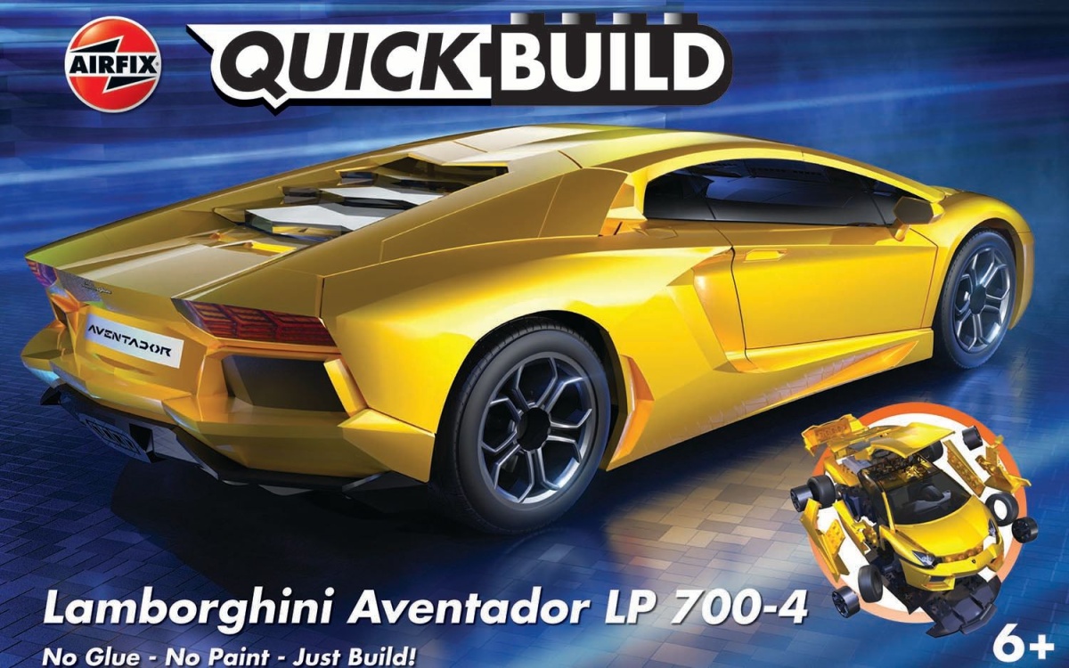 Zdjęcie główne produktu Lamborghini Aventador LP 700-4 Yellow QUICKBUILD Airfix J6026 (klocki)