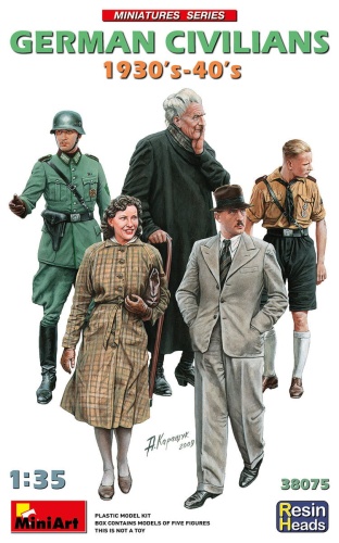 German Civilians 1930-40s 1:35 MiniArt 38075