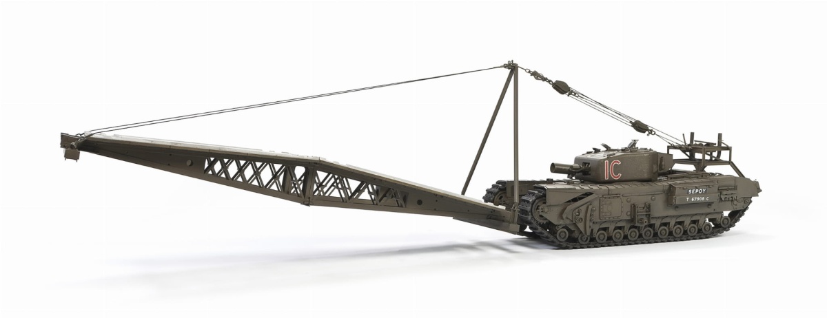 Zdjęcie dodatkowe produktu Churchill MK.IV AVRE with SBG bridge 1:35 AFV Club 35342