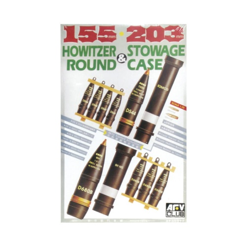 155, 203mm Howitzer Round and Stowage Case 1:35 AFV Club 35017
