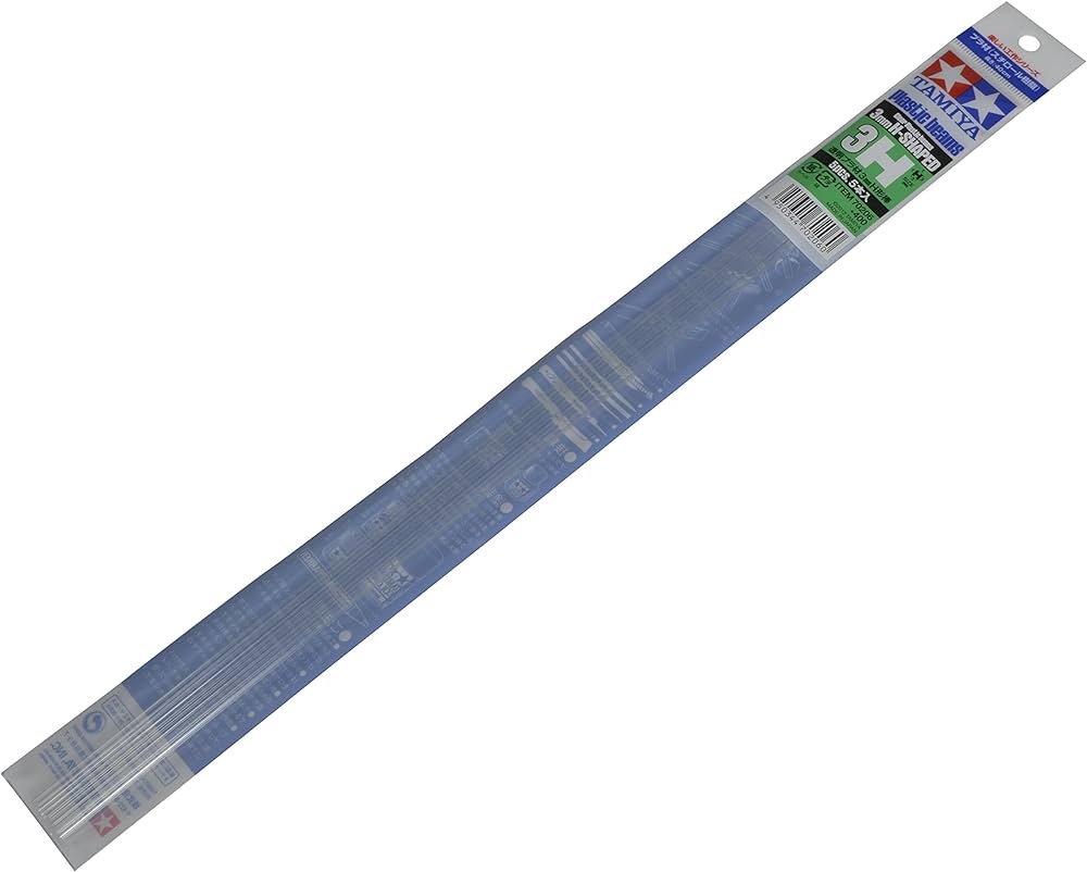Zdjęcie główne produktu Profil plastikowy H 3x3mm, dł. 40cm (5szt) Tamiya 70206