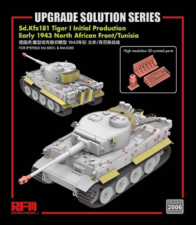 Zdjęcie główne produktu Upgrade Solution Series for Sd.Kfz181 Tiger I 1:35 Rye Field Model 2006