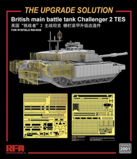 Zdjęcie główne produktu Upgrade solution for RM-5039 British main battle tank Challenger 2 TES 1:35 Rye Field Model 2001