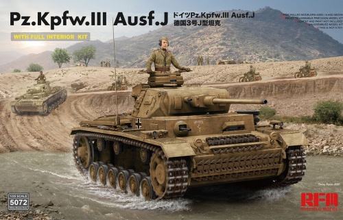 Pz.Kpfw.III Ausf.J with full interior kit 1:35 Rye Field Model 5072