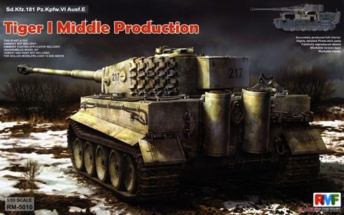 Sd.Kfz. 181 Pz.kpfw.VI Ausf. E Tiger I (Middle Production) 1:35 Rye Field Model 5010