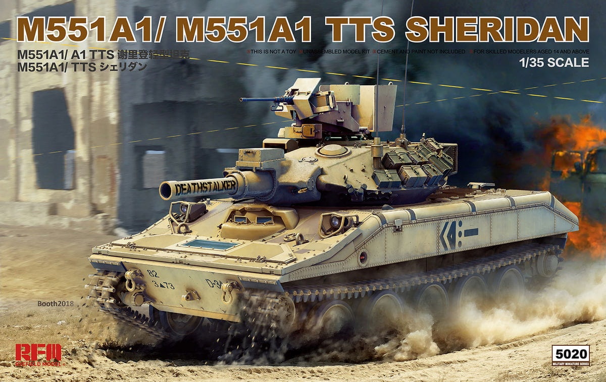 Zdjęcie główne produktu M551A1/M551A1 TTS Sheridan 1:35 Rye Field Model 5020