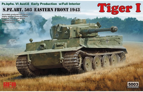 Tiger I Early Production With full interior 1:35 Rye Field Model 5003