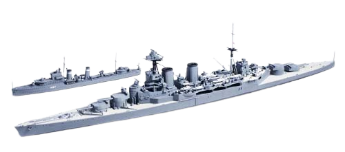 Zdjęcie główne produktu British Battle Cruiser and E Class Destroyer 1:700 Tamiya 31806
