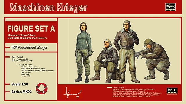 Zdjęcie główne produktu Zestaw figurek Ma.K. A 1:20 Hasegawa MK02