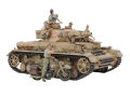 Zdjęcie główne produktu Panzerkampfwagen IV Ausf.F and Motorcycle Set North Africa 1:35 Tamiya 25208