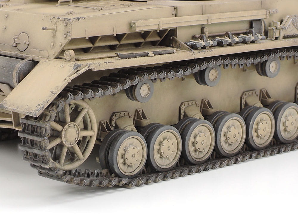 Zdjęcie dodatkowe produktu Panzerkampfwagen IV Ausf.F and Motorcycle Set North Africa 1:35 Tamiya 25208