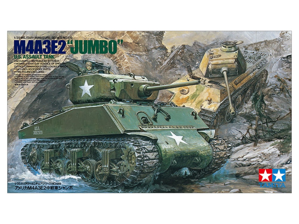 Zdjęcie dodatkowe produktu M4A3E2 Jumbo US Assault Tank 1:35 Tamiya 35139