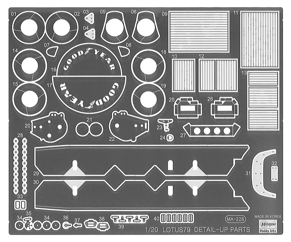 Zdjęcie dodatkowe produktu Lotus 79 (1978 German GP, Detail Up Version) 1:20 Hasegawa SP498