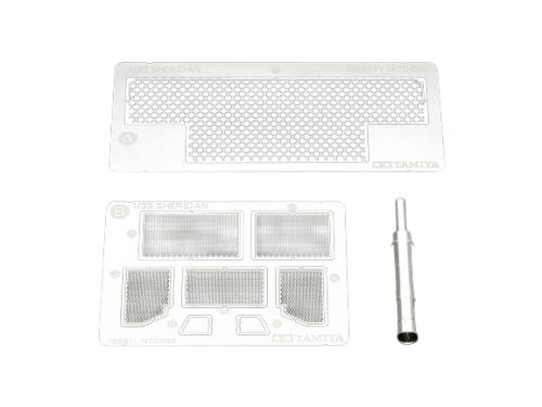 M551 Sheridan Photo-Etched Parts and Metal Gun Barrel Set 1:35 Tamiya 12687